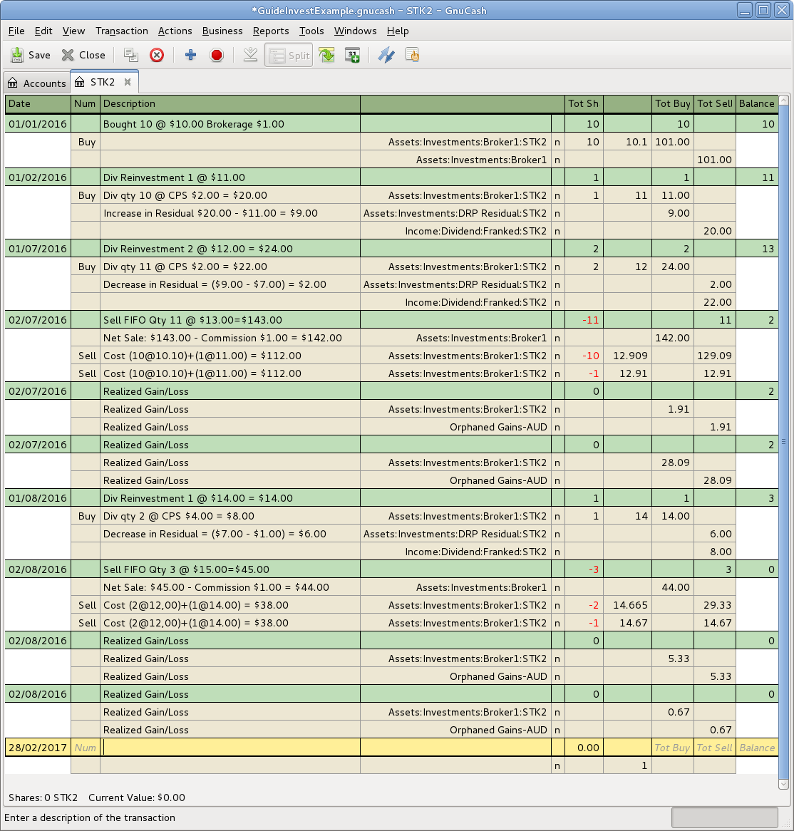 Selling Shares - Capital Gains - Register after Scrub Account