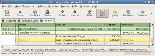 Transaction “Currency Transfer To Jamaica”